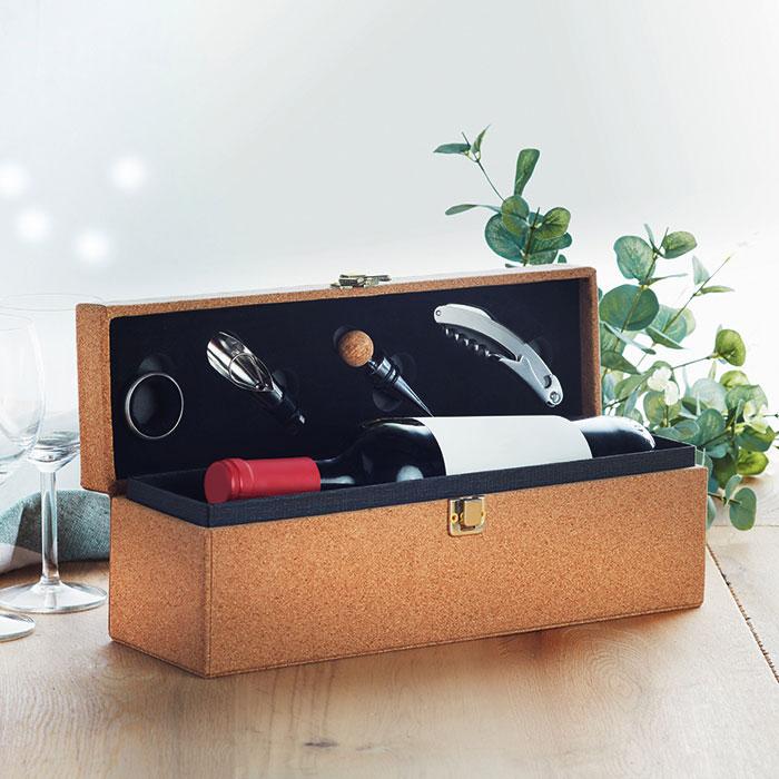 Personalised Anniversary Wine Box with Accessories